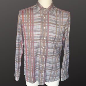 ETRO 39 SZ M Lightweight Cotton Men's Button Up Shirt